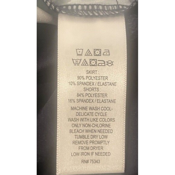 Tommy Bahama Active Skort Women’s M Leaf Print Navy Lined Shorts Pocket Stretch - Picture 10 of 12